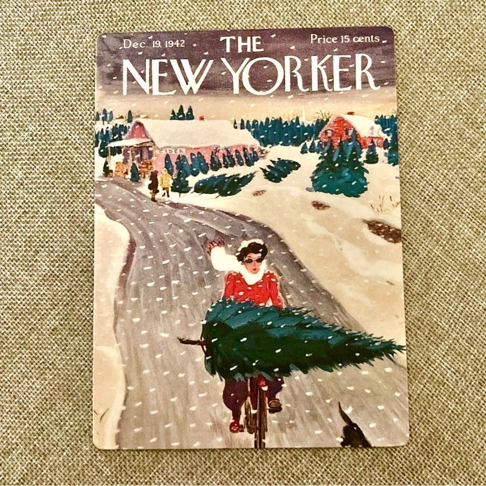 1942 New Yorker Magazine Holiday Magnet